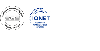 Multi Veredelung - Zertifikat Logos SQS IQNET